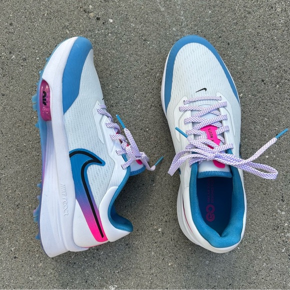 Nike Other - Nike Air Zoom Infinity Tour NEXT% Golf Sneaker White Aurora Blue‎